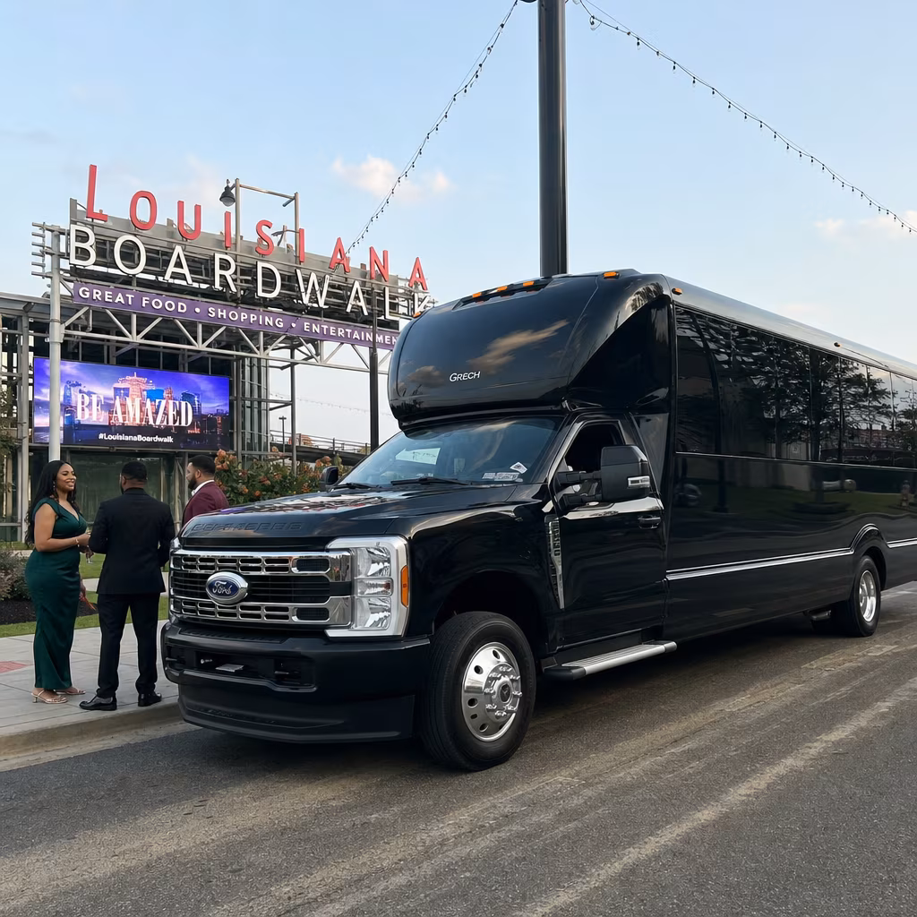 Rent a Bus to the Louisiana Boardwalk