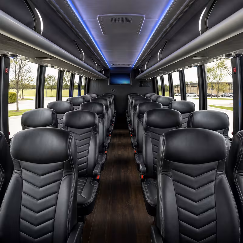 15-35 Passenger Minibus Interior