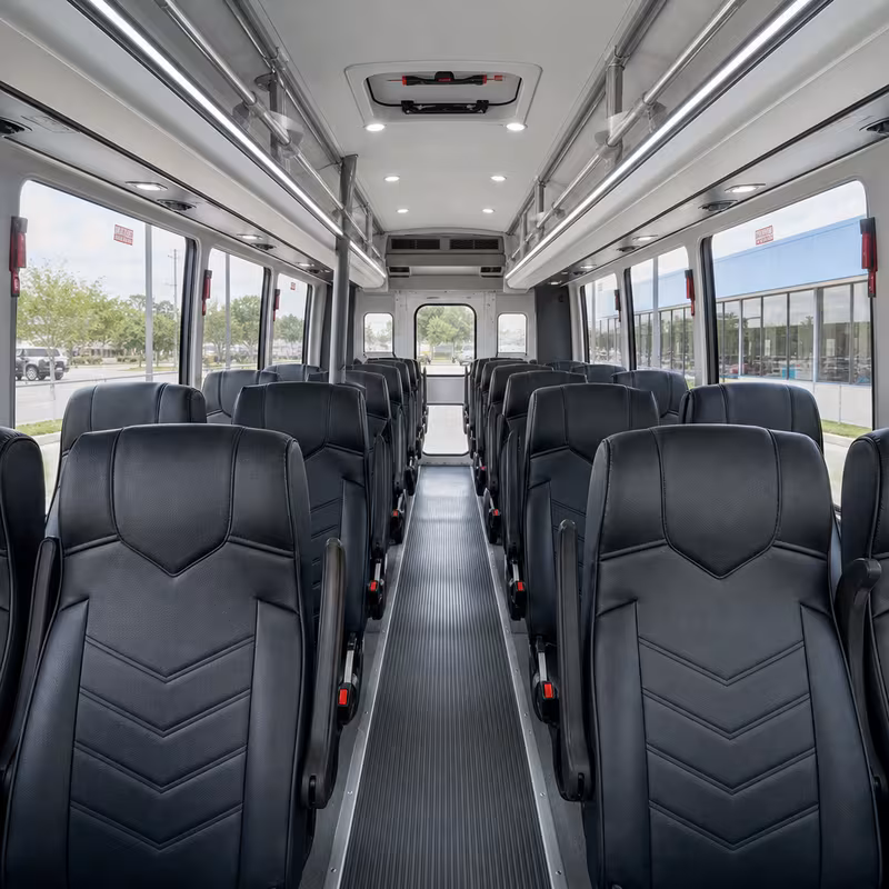 15-35 Passenger Minibus Interior