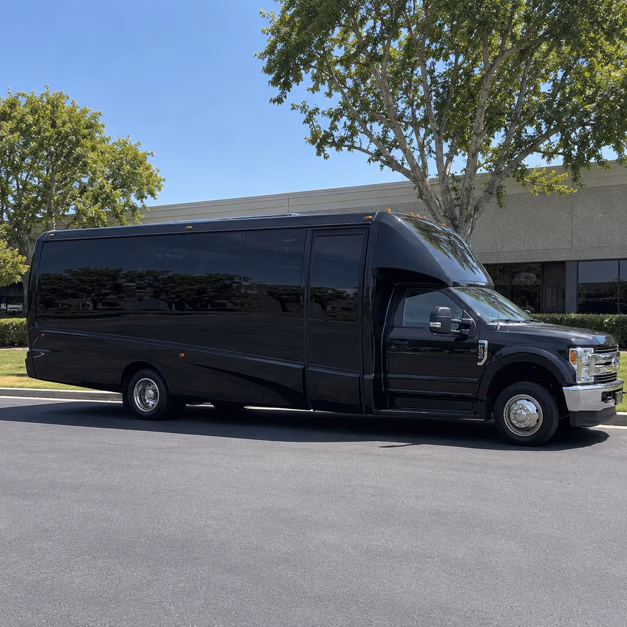 Shreveport Private Event Transportation party bus exterior