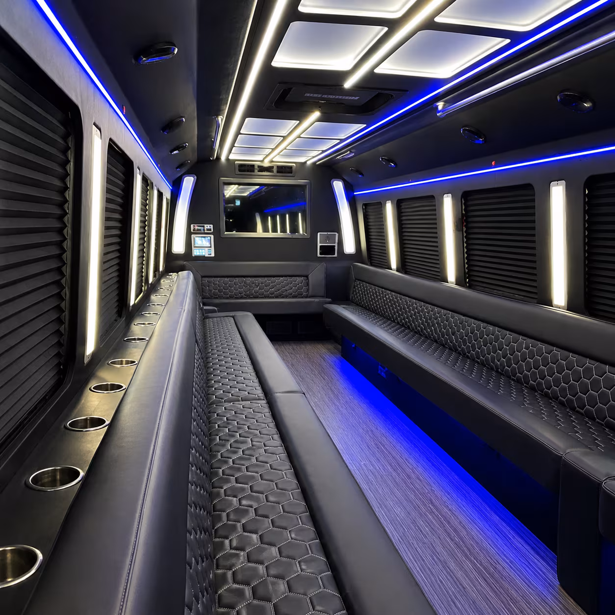 Shreveport Sporting Event Transportation party bus exterior