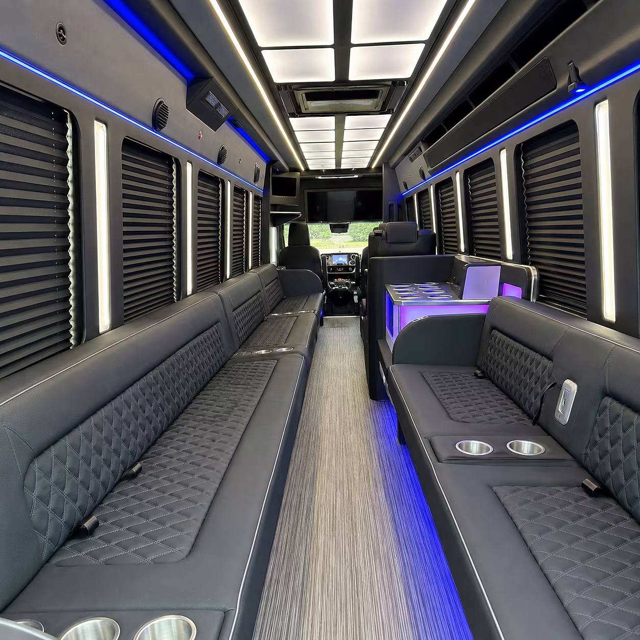 Shreveport Sporting Event Transportation onboard seating