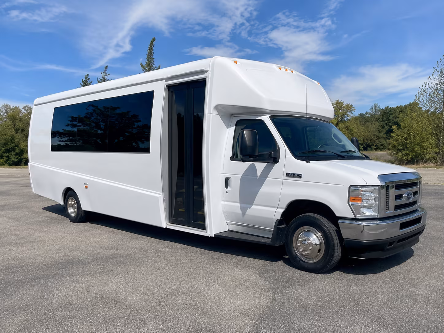 Shreveport Sporting Event Transportation party bus exterior