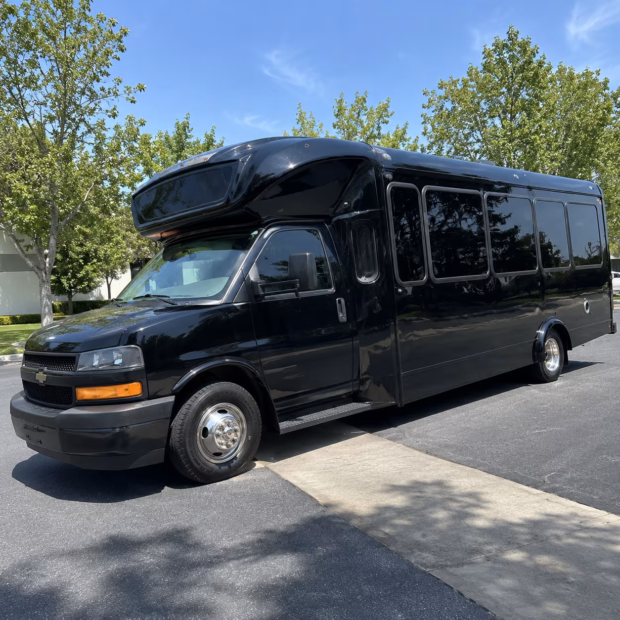 Shreveport Wedding Transportation party bus exterior
