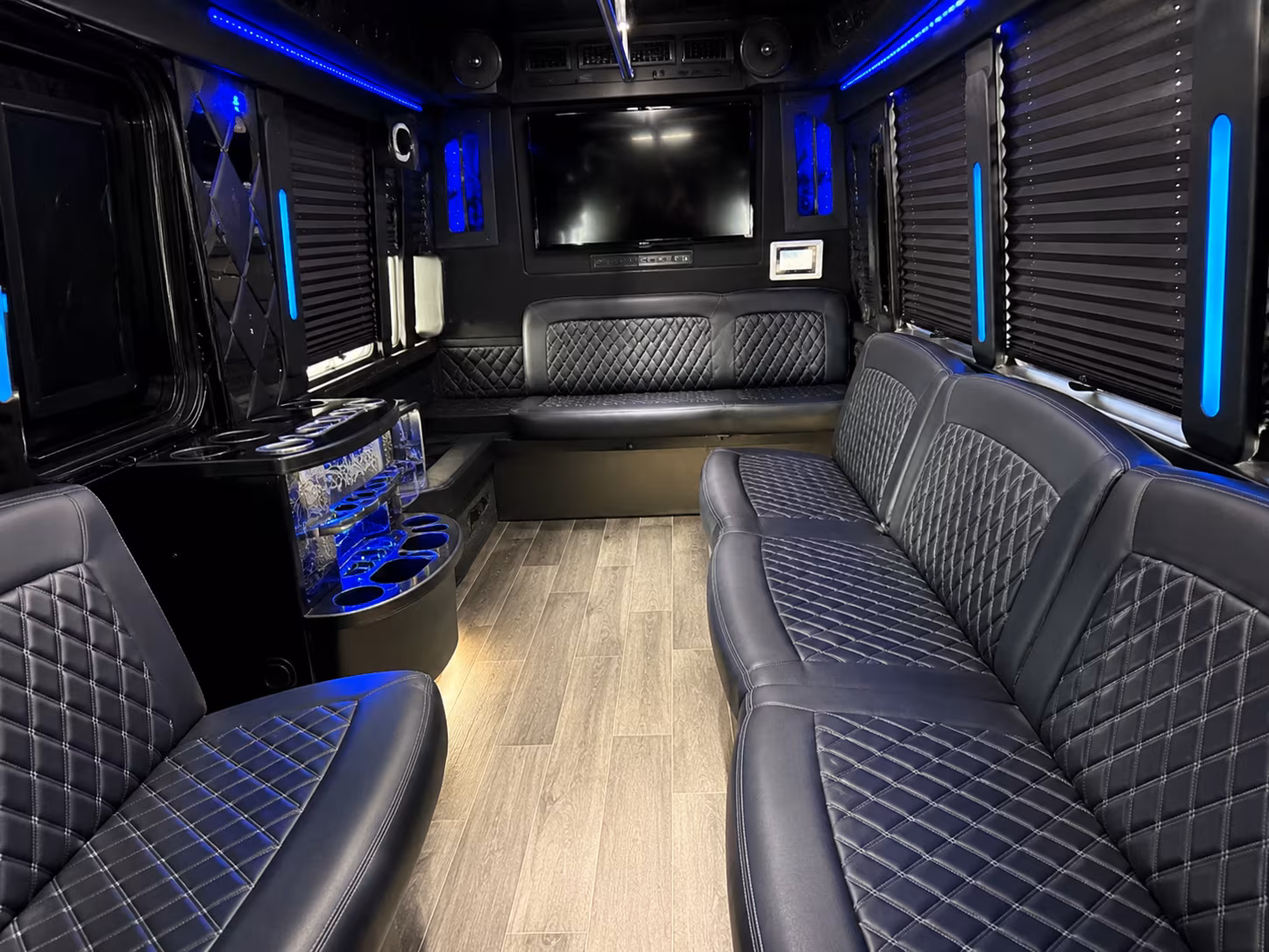 Shreveport Wedding Transportation party bus exterior