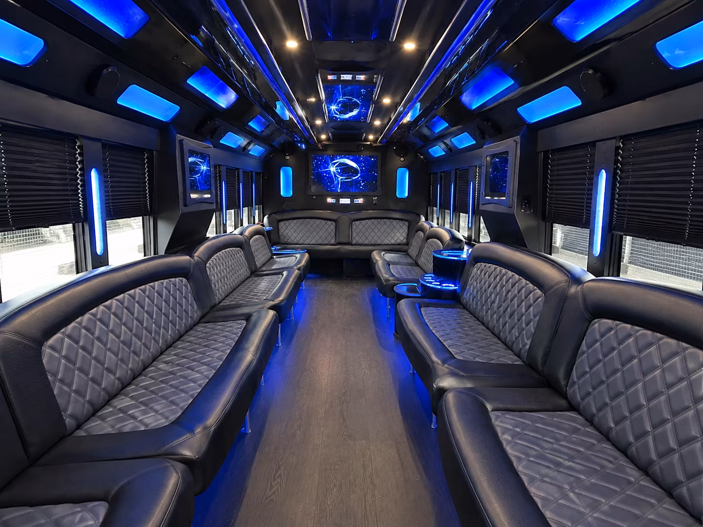 Shreveport Winery Tour & Pub Crawl Transportation party bus interior