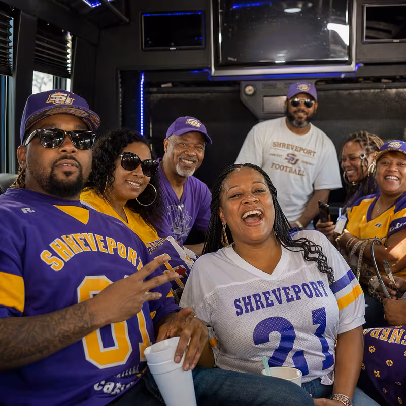 Shreveport Sporting Event Transportation fleet vehicle